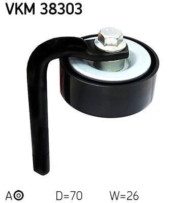 Rolo tensor da correia trapezoidal estriada SKF ref. VKM 38303
